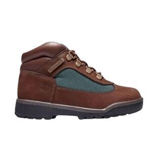TIMBERLAND Field Mid 'Brown/Dark Olive' Hiking Boot Kid's Size 4